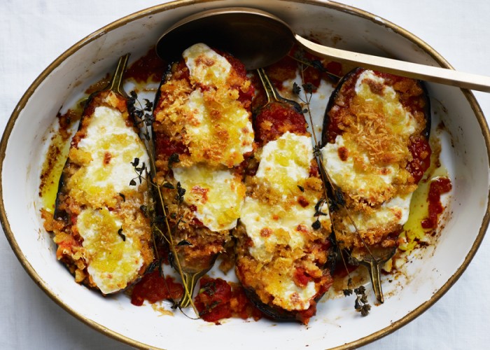 Eggplant Parmesan with Fresh Mozzarella