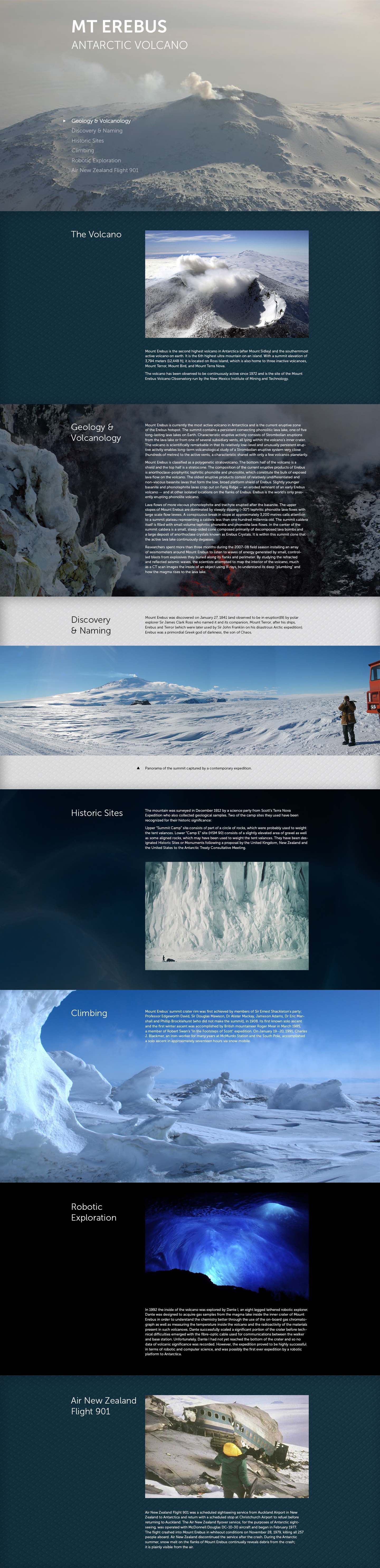 Microsite: Mt Erebus